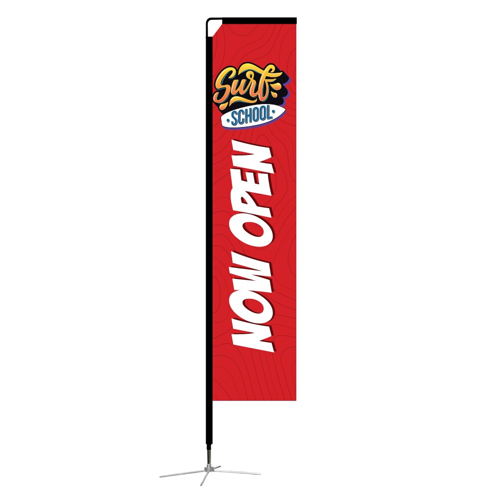 9.8 ft. Mamba Rectangle Flag Large — Graphic Package / X Base